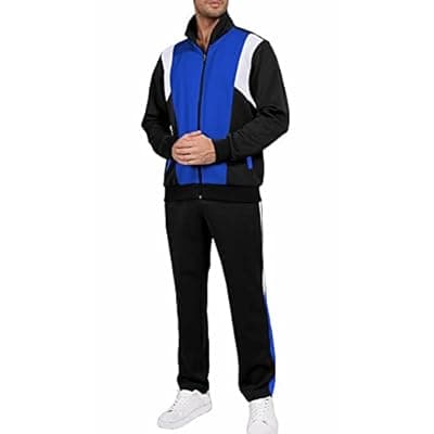 Sun Lorence Men's Tracksuits Casual 2 Piece Sweatsuits Set Full Zip Track Suits Mens Athletic Running Jogging Sweat Suits Men