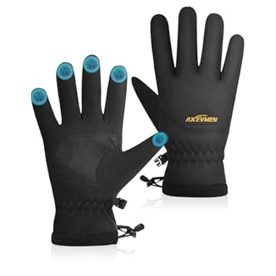 Winter Gloves Waterproof Ski Snow Gloves for Women Men, Windproof Cold Weather Warm Thermal with 3M Premium Insulation Touchscreen for Running Driving Cycling Hiking Biking Outdoor Sports Work