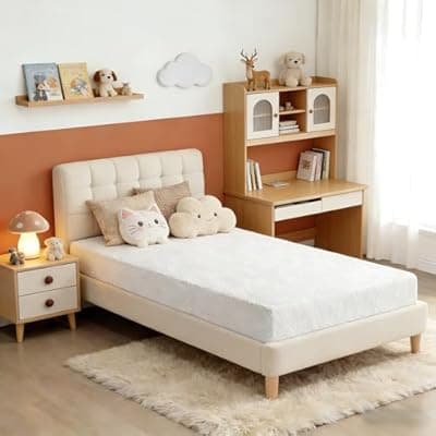 Vipbear Twin Mattress, 8 Inch Memory Foam Mattress with Cooling Gel, Relieve Pressure with Medium Firm Support, CertiPUR-US Certified, Cooling Ventilated Foam Comfort for Sleep 75''L x 38''W