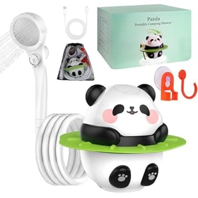 MarvinnanSlyke Portable Camping Shower, 10500mAh Camp Shower with 3 Spray Modes, IPX7 Waterproof Outdoor Shower, Perfect for Hiking, Beach, Pets & Car Wash