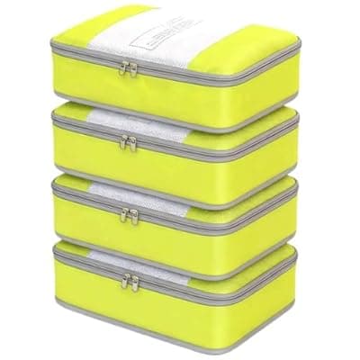 [POPPAP] Packing Cubes for 26" Suitcase Travel Luggage Organizers - Travel Organizer Bags Luggage Clothes Accessories Storage Carry on Suitcase Packing Pouches Bag For Men Women Kids 1/4X4PACK
