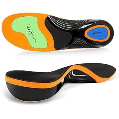 Heavy Duty Plantar Fasciitis Relief Orthotics,High Arch Support Insoles for Women Men, Flat Feet Orthotic Insert,240+lbs Work Boot Shock Absorbing Shoe Insole for Standing All Day,L