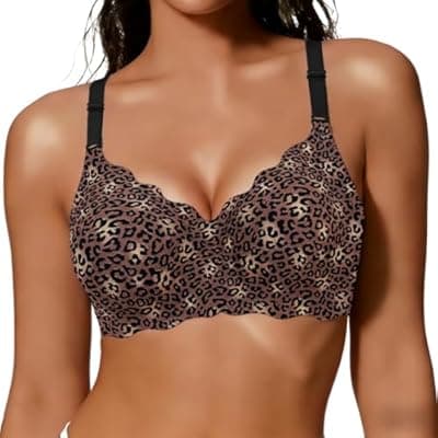 COCOMARTS Jelly Bras for Women No Underwire Scalloped Push Up Wireless Bralettes Seamless Soft Comfort Everyday Tshirt Bra